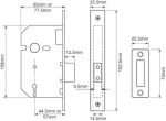 UNION 2157 3 LEVER UPRIGHT DEADLOCK - Image 2