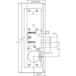 NELK SCREW IN LATCH METAL DOOR LOCK /CW FACEPLATE - Image 2