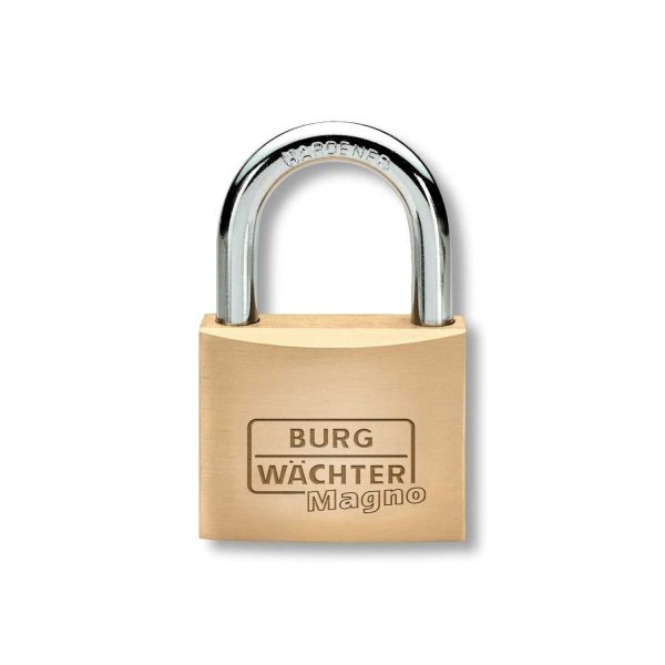 BURG 400E BRASS MAGNO PADLOCK KEYED ALIKE - Image 1