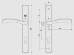WINKHAUS PALLADIO 92mm CENTRES LEVER/LEVER 215mm SCREW CENTRES - Image 2