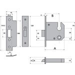G7788  IMPERIAL EURO-PROFILE MORTICE NIGHT LATCH - Image 3