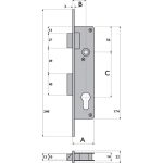 S9050  IMPERIAL EURO-PROFILE CYLINDER DOOR MORTICE SASHLOCK - Image 3