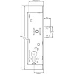 NELK EURO DEADBOLT METAL DOOR LOCK /CW FACEPLATE - Image 2