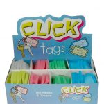 Plastic Click Tags | 100-Pack Colour-Coded Click Tags
