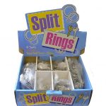 Assorted Split Ring Box | 320-Piece Key Split Rings in 6 Sizes