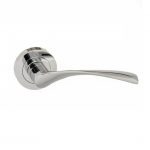 NELK AQUA LEVER ON ROUND ROSE DOOR FUNITURE