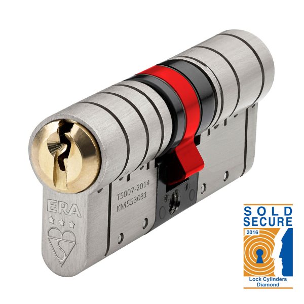 ERA BRITISH STANDARD FORTRESS 3* 6 PIN EURO PROFILE CYLINDER - Image 1