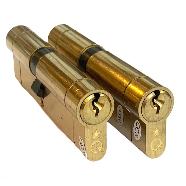 GREENTEQ Q-STAR 1* EURO DOUBLE KEYED ALIKE PAIR 6 KEYED - Image 1