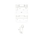 ERA CHALLENGER DOOR HINGE COMPOSITE FLAG WHITE - Image 2