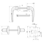 GIESSE PRIMA PLUS DOOR HANDLE - Image 3
