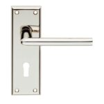 CARLISLE BRASS SEROZZETTA LEVER LOCK HANDLES POLISHED NICKEL