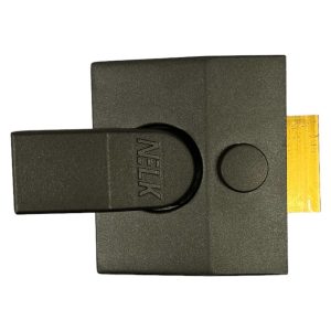 white background with black deadlock nightlatch