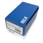 white background with blue box