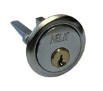 white background with silver nelk key hole