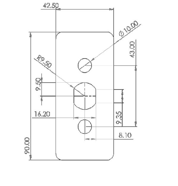 white background with drawing of window repair plate