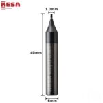 KESA 1.0mm end milling cutter compatible with General Vertical Mechanical Key Machine Silca Matrix/JMA Carpi/Keyline 303/304 /Punto/T-REX/RST Mustang