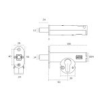 JNF MAGNETIC TUBULAR EURO DEAD BOLT – STAINLESS STEEL - Image 2