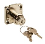 white background with lock and key